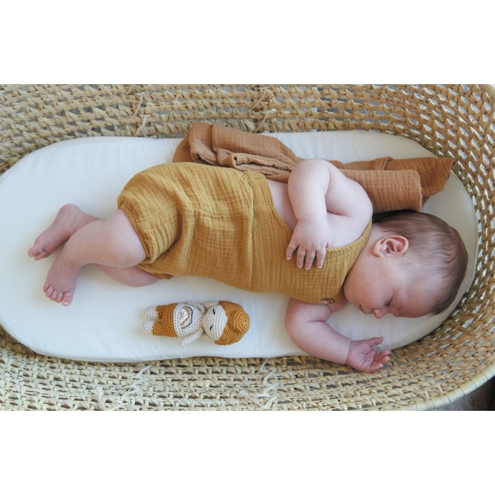 Matelas landau bébé déhoussable anti-acariens 32x72 cm