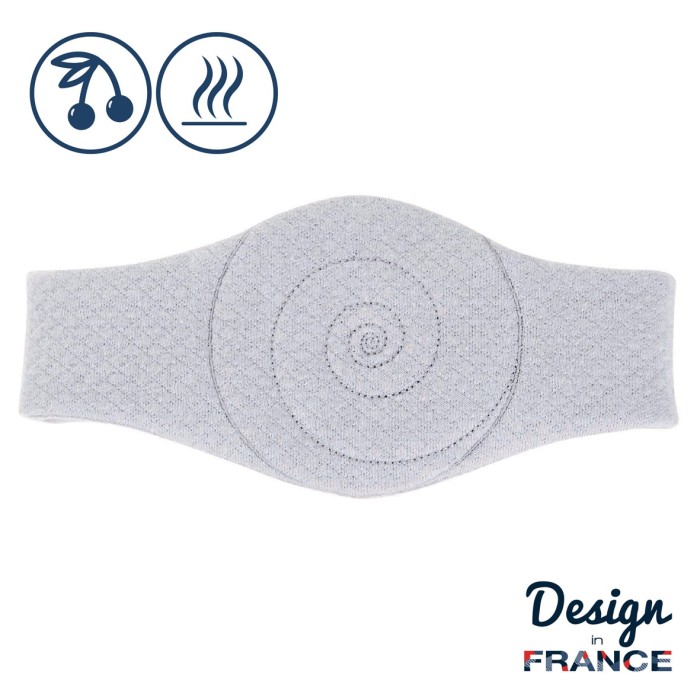 Mini massaging heat pack light grey