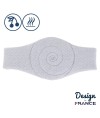 Mini bouillotte de massage losange gris