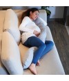 Multi-purpose comfort cushion 180cm heather Grey / stars white