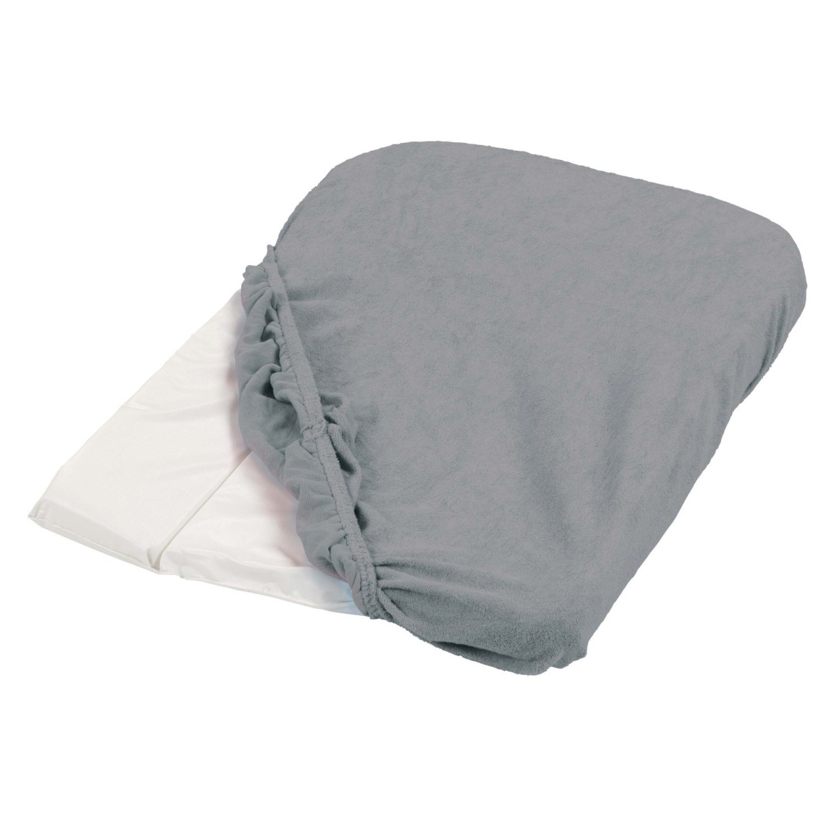 Lot de 2 housses de matelas à langer gris foncé