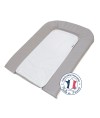 PVC changing mat 45x71 cm Grey + 2 White terry towels with press studs