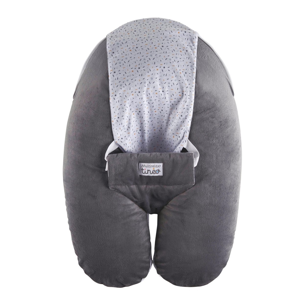 Niimo Coussin De Grossesse En U - Housse Coton 100% Pour Dormir Et Allaitement (Gris Cœurs)