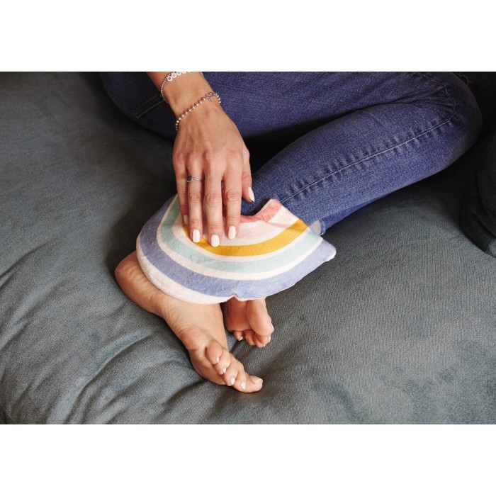 Relaxing Rainbow Heat Pad with Flax Seeds