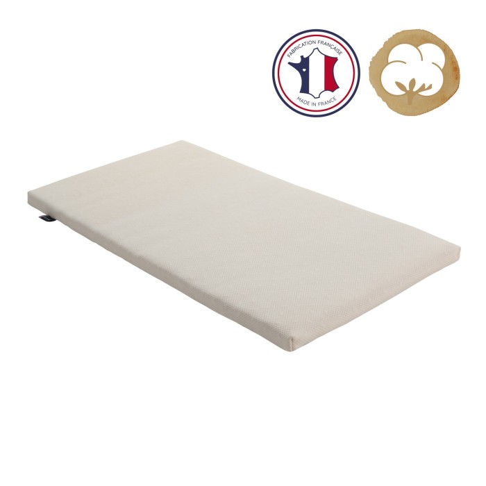 Matelas bébé de voyage 60x120cm Organic Coton