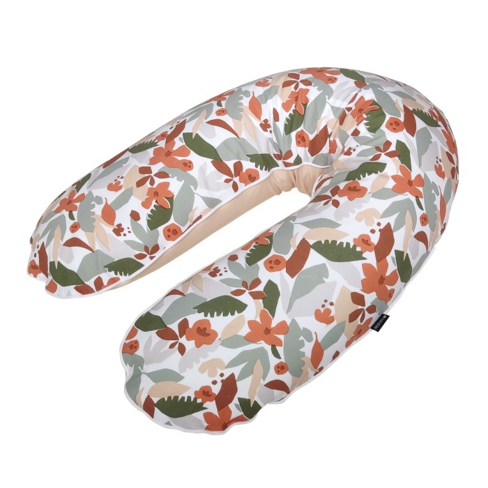 Coussin de maternité jersey rose nude/floral