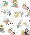 Early Learning Play Mat Jungle Buddies Motif with PVC