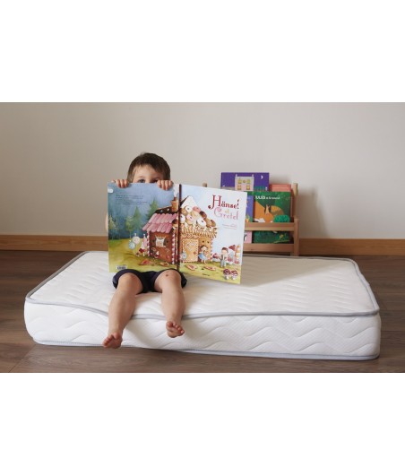 Tinéo - Matelas Bébé Nomade Déhoussable 60x120x4 Cm - Pour Lit Parapluie, Voyage Ou Tapis De Jeu - Dessous PVC Isolant - Inclus Sac De Transport - Fabriqué En France - Motif Jungle - 4