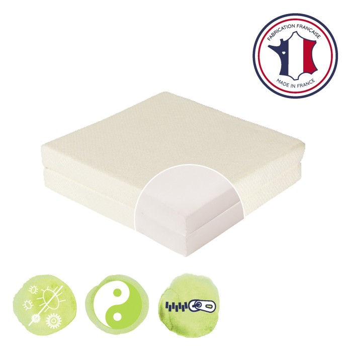 Zen folding mattress with removable cover for bed 60x120cm