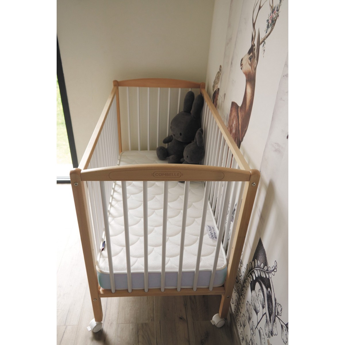 Matelas Bébé Respirant 89x38x5 Cm - Hypoallergénique Et Housse Lavable - Confort Mère & Enfant