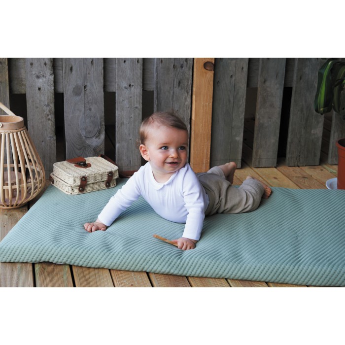 Baby Travel Mattress, Olive Green, 60x120cm