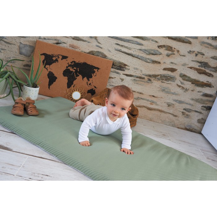 Baby Travel Mattress, Olive Green, 60x120cm