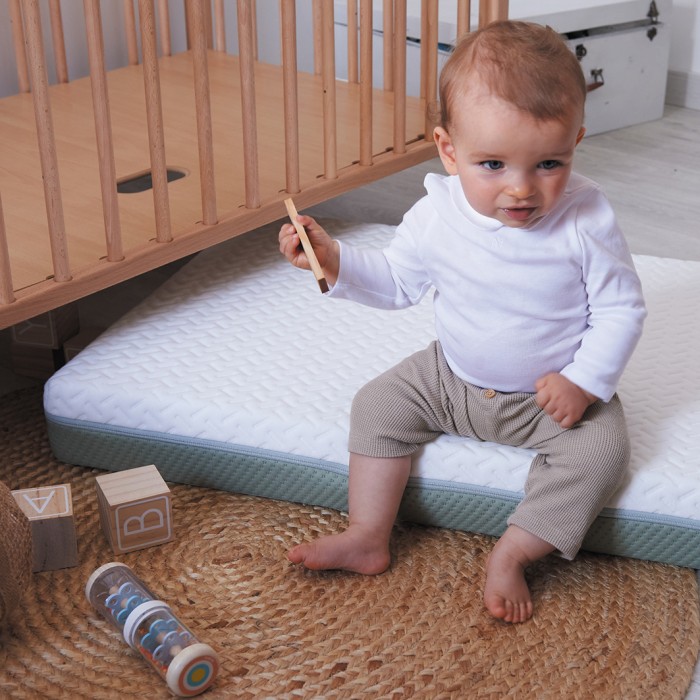 Matelas bébé aloé vera entièrement déhoussable 60x120cm