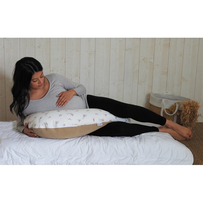 Maternity and Breastfeeding Pillow - Multirelax - Brown hazelnut