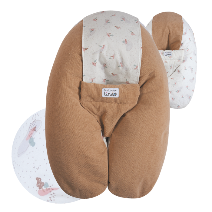 Maternity and Breastfeeding Pillow - Multirelax - Brown hazelnut