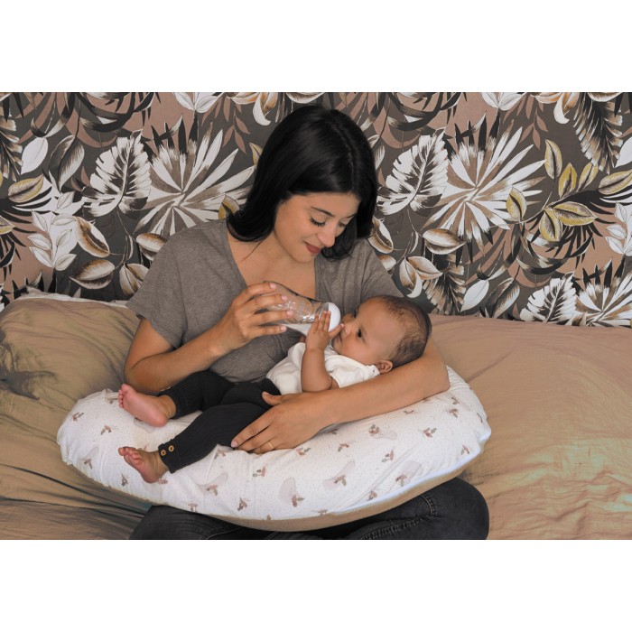 Maternity and Breastfeeding Pillow - Multirelax - Brown hazelnut