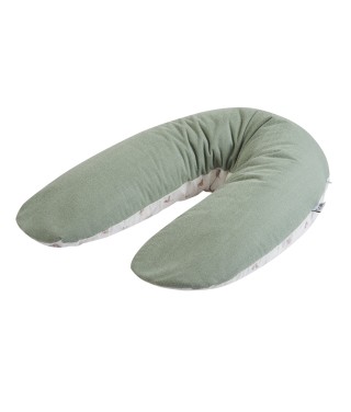 Sage green terry maternity and nursing pillow