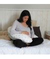 Coussin de maternité et d'allaitement éponge microfibre vert sauge