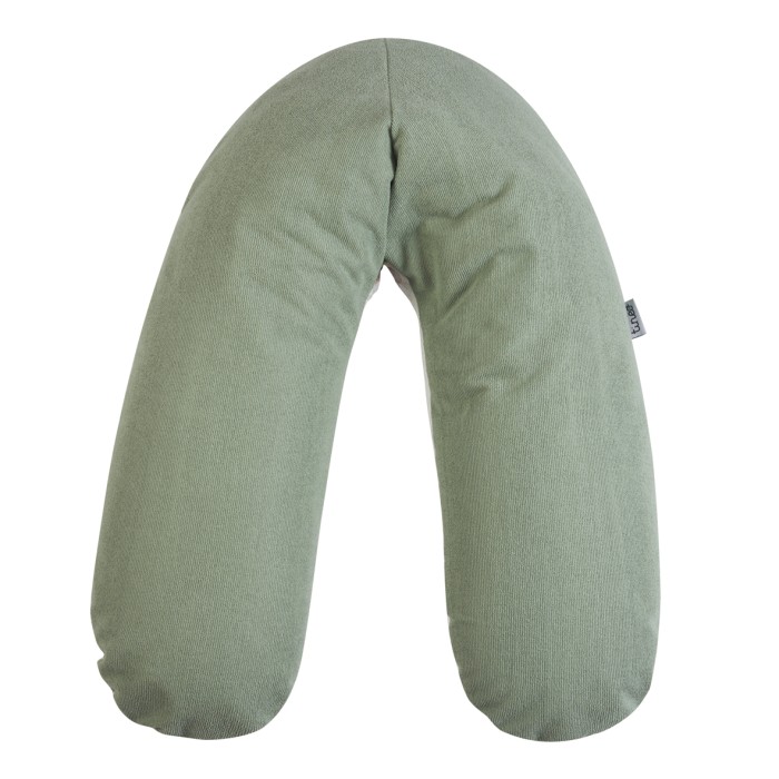 Sage green terry maternity and nursing pillow