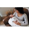 Maternity and nursing cushion hazelnut