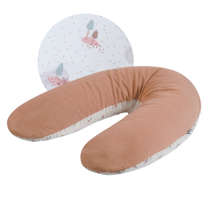 Pink maternity and nursing pillow