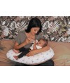 Coussin de maternité et d'allaitement éponge microfibre rose