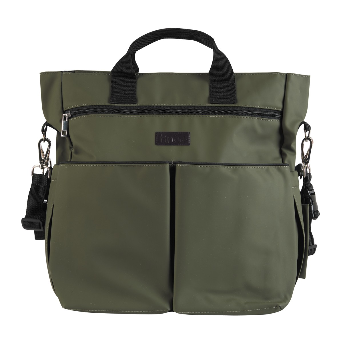 Green diaper bag