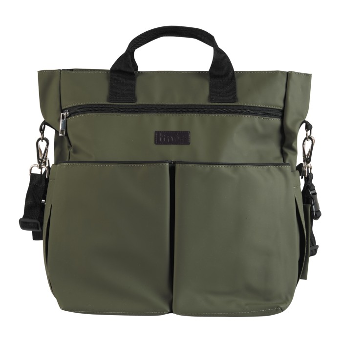 Green diaper bag