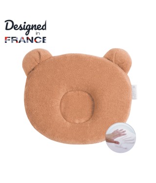 Baby Headrest Cushion - Litle Panda - Golden Caramel