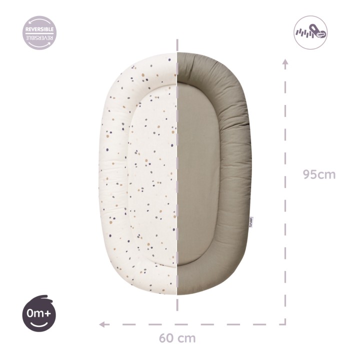 Reversible baby crib reducer