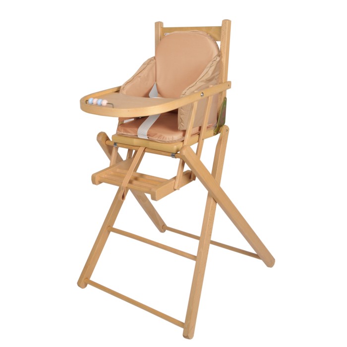 Brown Sugar High Chair Cushion with security straps