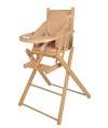 Brown Sugar High Chair Cushion with security straps