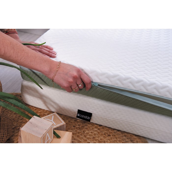 Aloe vera Mattress With 360° Removable Cover for Bed 70x140cm