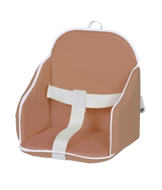 Highchair cushion in pvc with straps - Brown sugar