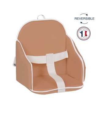 Highchair cushion in pvc with straps - Brown sugar