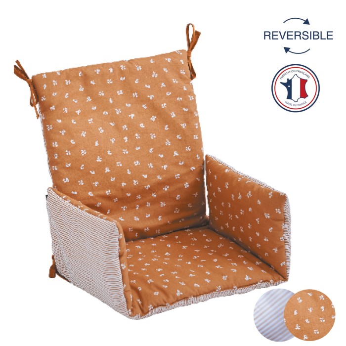 Reversible Highchair cushion in cotton