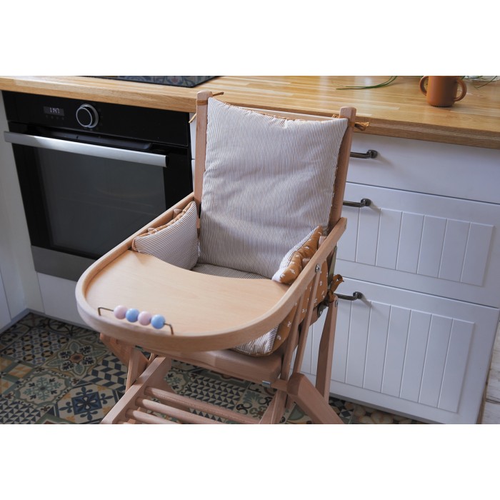 Reversible Highchair cushion in cotton