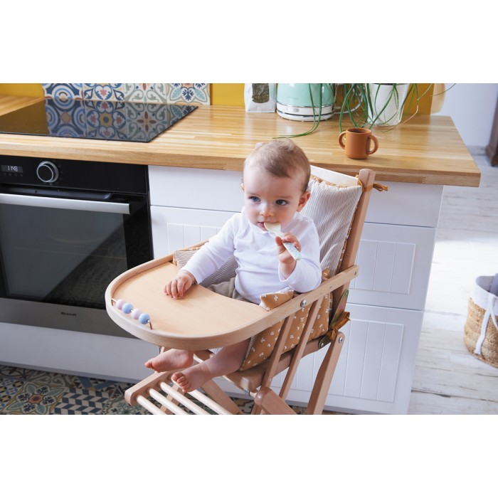 Reversible Highchair cushion in cotton