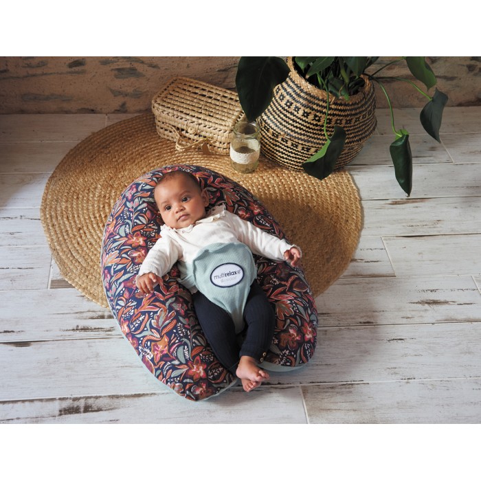 Maternity and Nursing Pillow Multirelax - Green/flowers