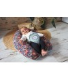 Coussin de maternité et d'allaitement Multirelax jersey floral/vert