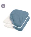 Set of 2 Changing Mat Covers Duck Blue