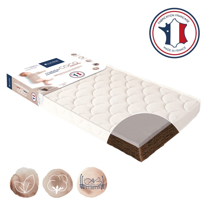 Matelas bébé 70x140cm Coco