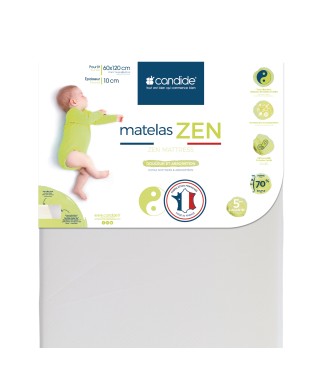 Zen Mattress With Removable Cover for Bed 60x120cm