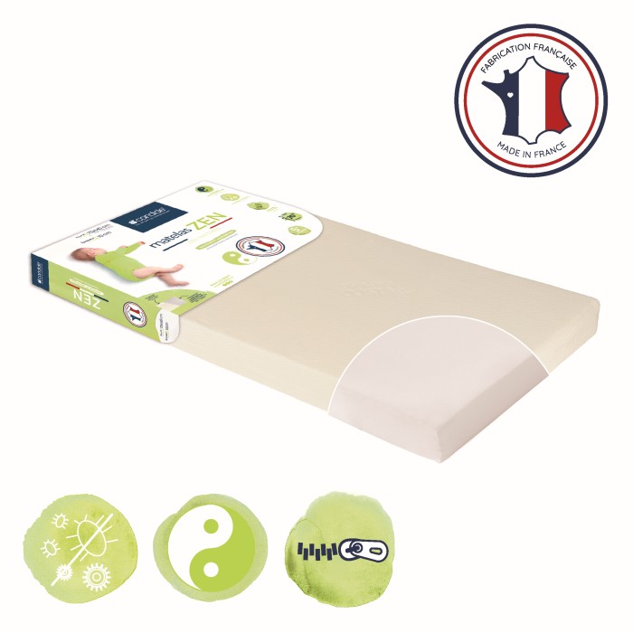 Zen mattress with removable cover for bed 70x140cm