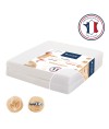 Matelas bébé pliant 2 parties 60x120cm Fibres déhoussable