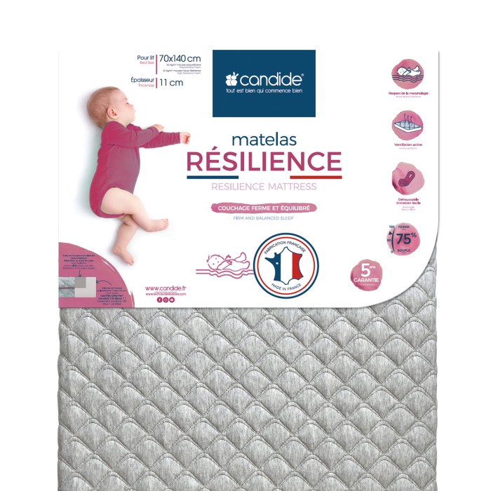 Resilience mattress 70x140cm