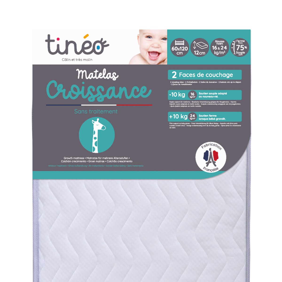 Growth Mattress 60x120x12cm