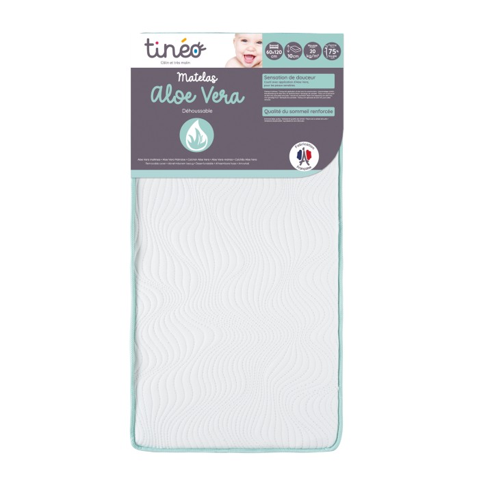 Matelas Aloe vera 60x120x10 cm