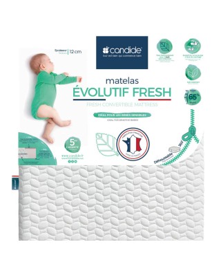 Baby mattress 60x120cm Scalable Fresh with removable 360° cover