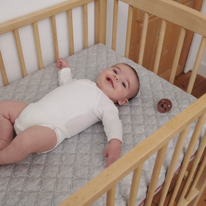 Matelas Bébé 3D Baby Skull Serenity 60x120 Cm - 100% Respirant, Anti-tête Plate, Lavable - Sécurité Sommeil